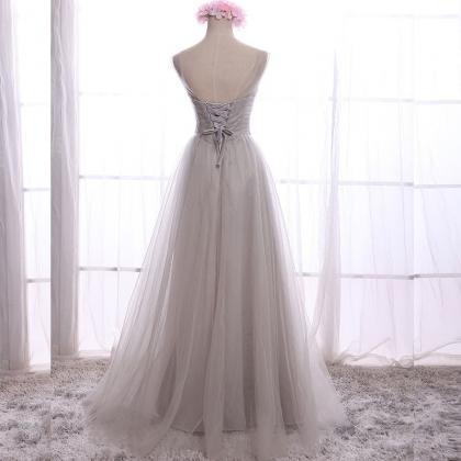 Crystal Lace Long Prom Dress For Party Elegant A..