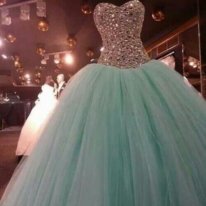 Beaded Stone Quinceanera Prom Dress Party Pageant..