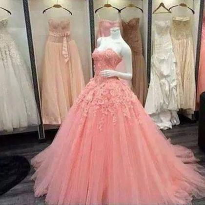 Lace Ball Gown Prom Pageant Quinceanera Dress..