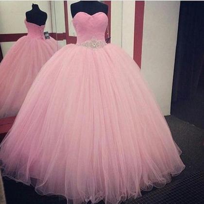 New Pink tulle Quinceanera Formal P..