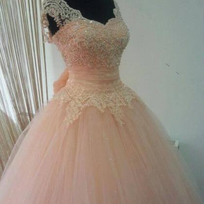 Pink Prom Dresses Quinceanera Dresses Lace-up..