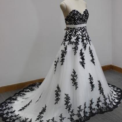 Long Formal Applique Prom Evening Gown White And..
