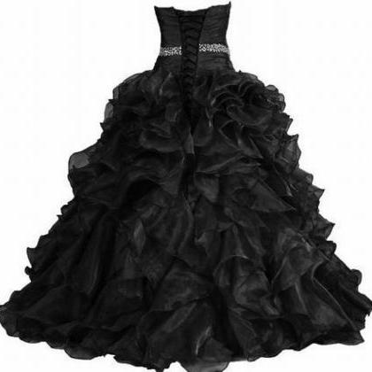 Baby Black Formal Prom Quinceanera Dress Party..