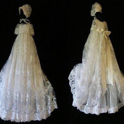 With Hat First Communion Dresses Sequins Lace..