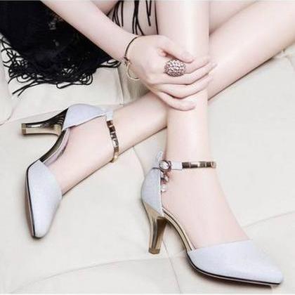 2019 Womens Sexy Point Toe Red Bottom Heels Ladies..