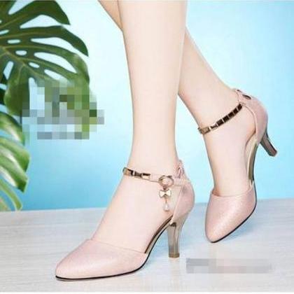 2019 Womens Sexy Point Toe Red Bottom Heels Ladies..