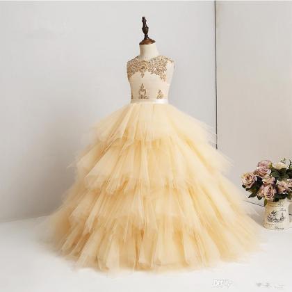 2019 Flower Girl Dresses High Quality Made Lace..