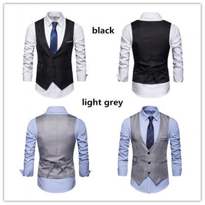 2019 Fashion 5 Colors Single Breasted Vests..