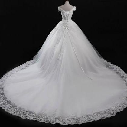 Formal Applique Cap Sleeve Long Ball Gown Lace..