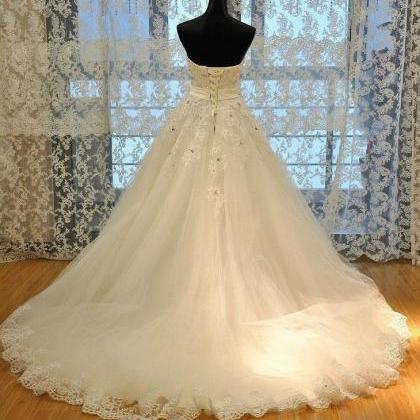 Fashion Formal Applique Sweetheart Long Ball Gown..
