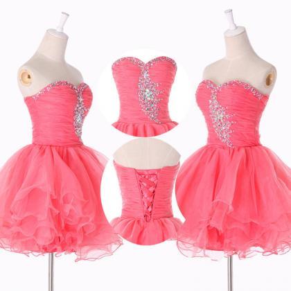 Homecoming Dress Sweetheart Ball Gown Mini Sexy..