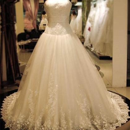 Cap Sleeve Formal Bridal Dress Wedding Gown Lace..