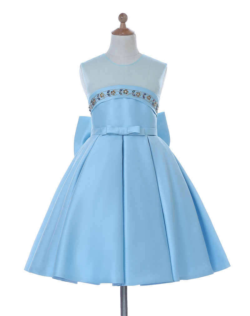 baby girl sky blue dress