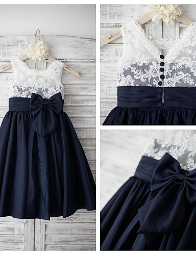 Bows Baby Girl Birthday Wedding Party Formal Flower Girls Dress Baby Pageant Dresses 259