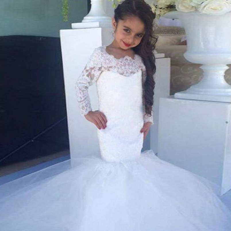 mermaid wedding dress for little girl