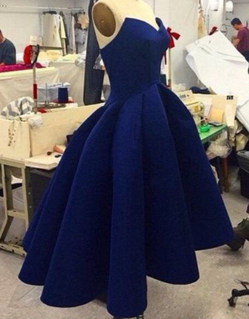 Classic High Low Prom Dress Prom Dress Royal Blue Prom Dress Evening Ball Gown Bridal Dress