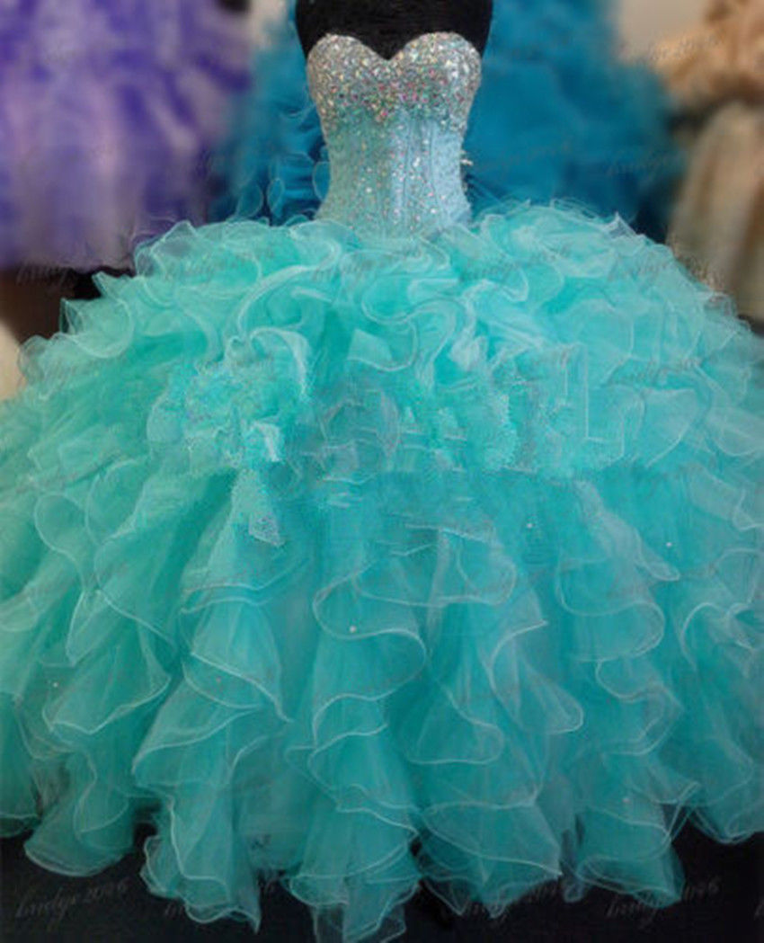 Quinceanera Dresses Formal Prom Party Ball Gown Pageant Wedding Dress Custom