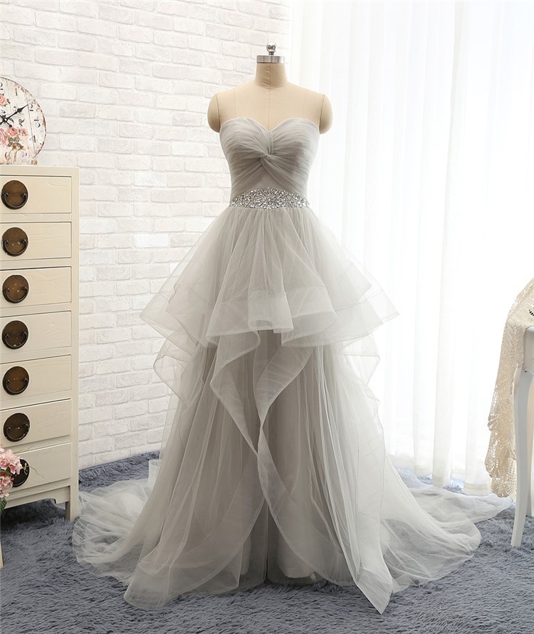 Women's Fashion Prom Dress Sweetheart Prom Dress A-line Prom Dress Tulle Prom Dress Beading Evening Dress