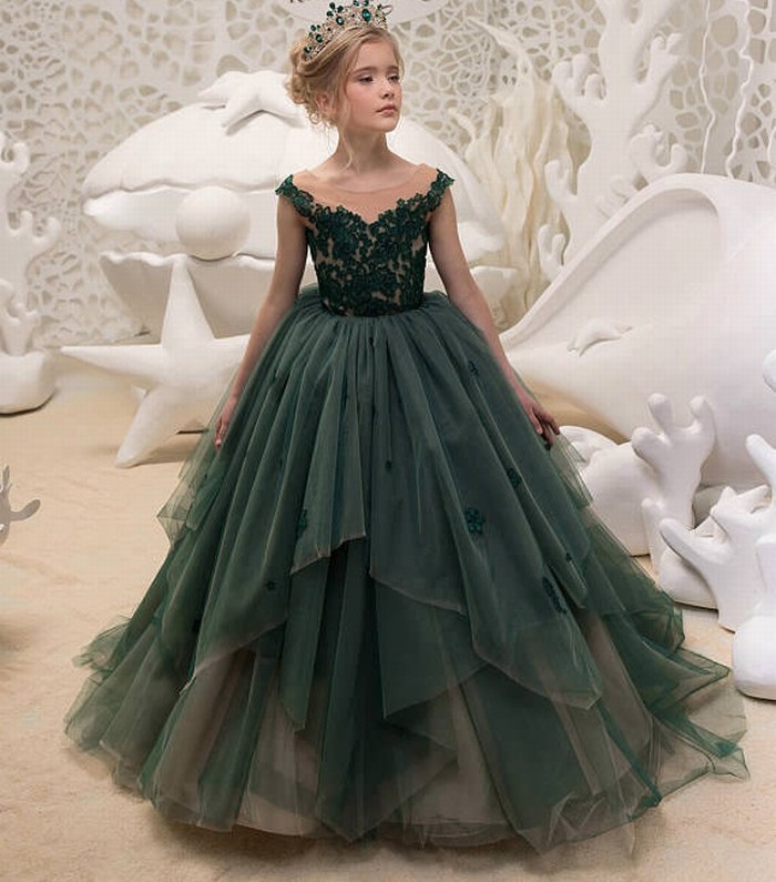 green princess dress