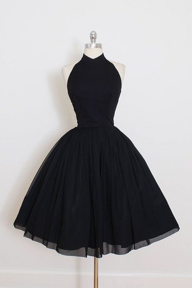 short black wedding dress