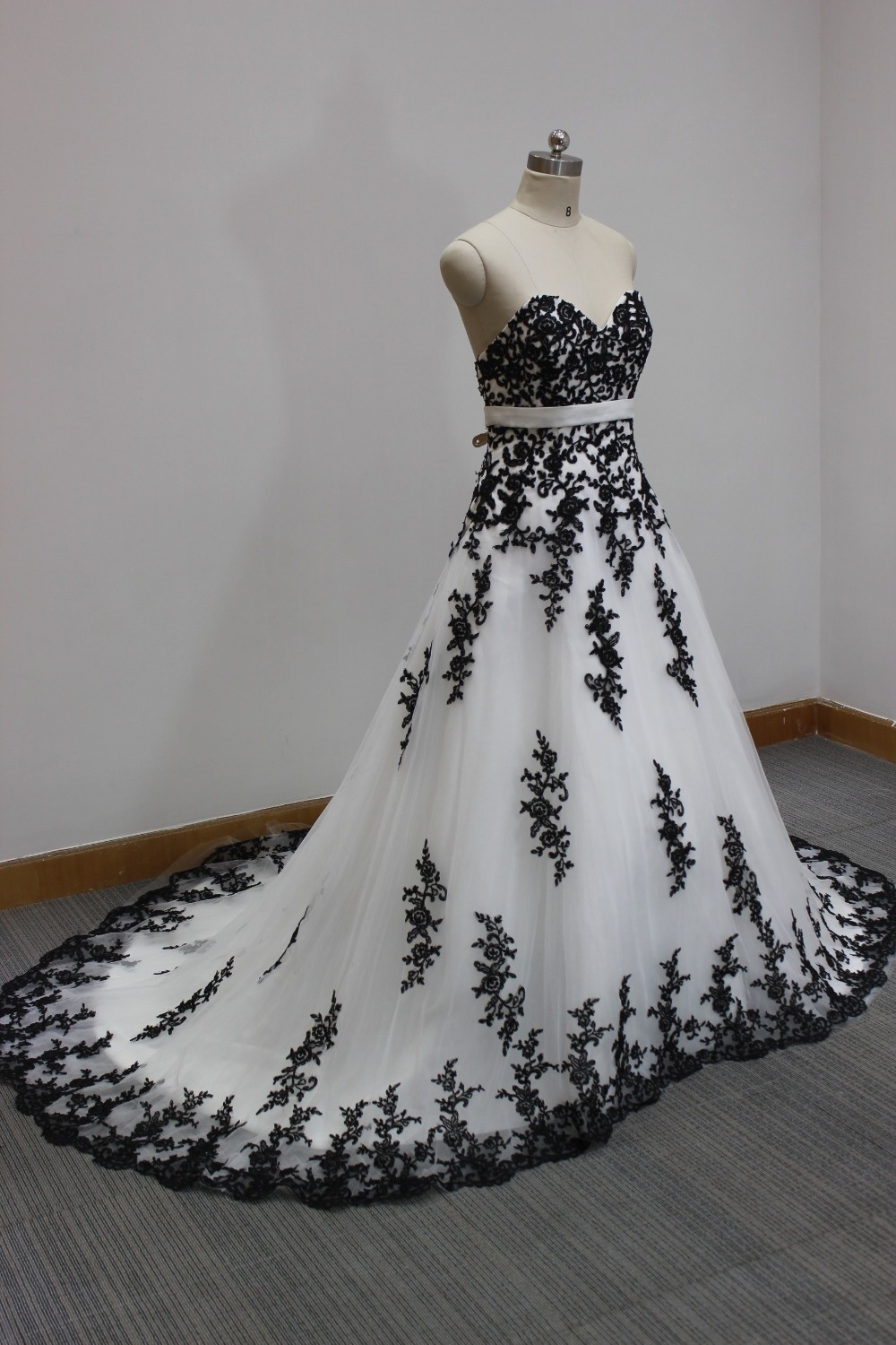 navy blue lace dress long Navy Blue Tulle Lace A-line V-neck Prom Dresses, Long Formal Dresses, MP642 main image 1