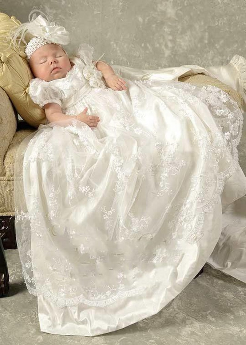 tiny baby christening dress