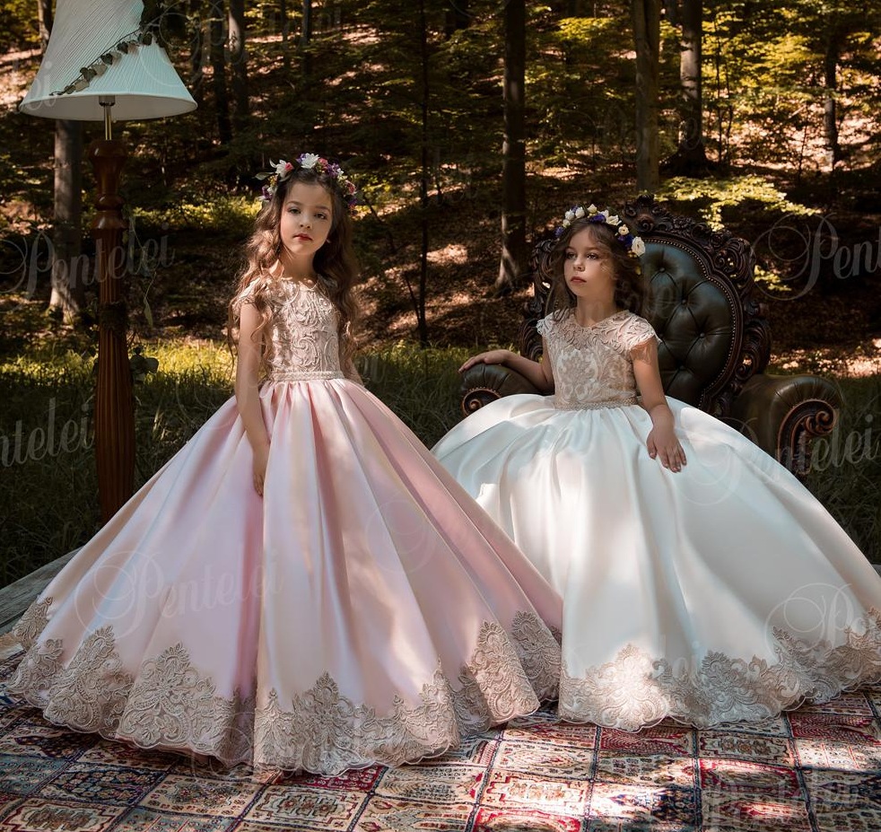 rose gold kids dress