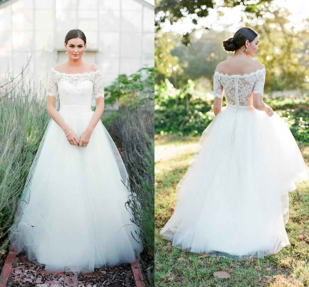 simple elegant wedding gown