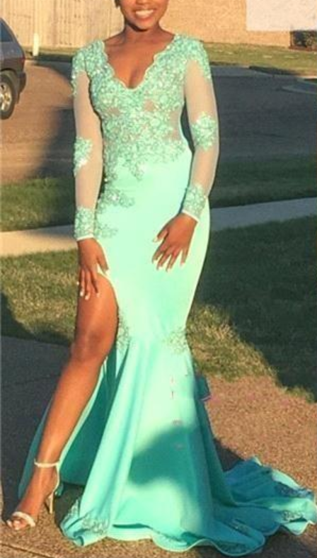 mermaid african prom dresses