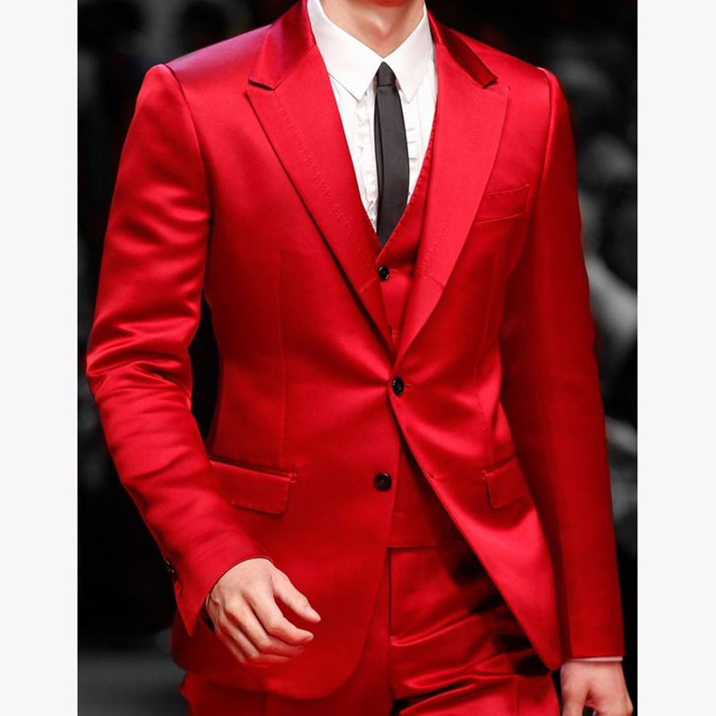 2019 Custom Made Mens Dinner Prom Suits Costume Homme Mariage Groomsmen Wedding Blazer Suit Jacketpantsvesttie