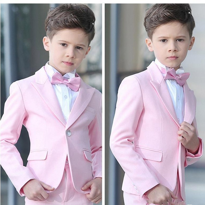 pink suit wedding