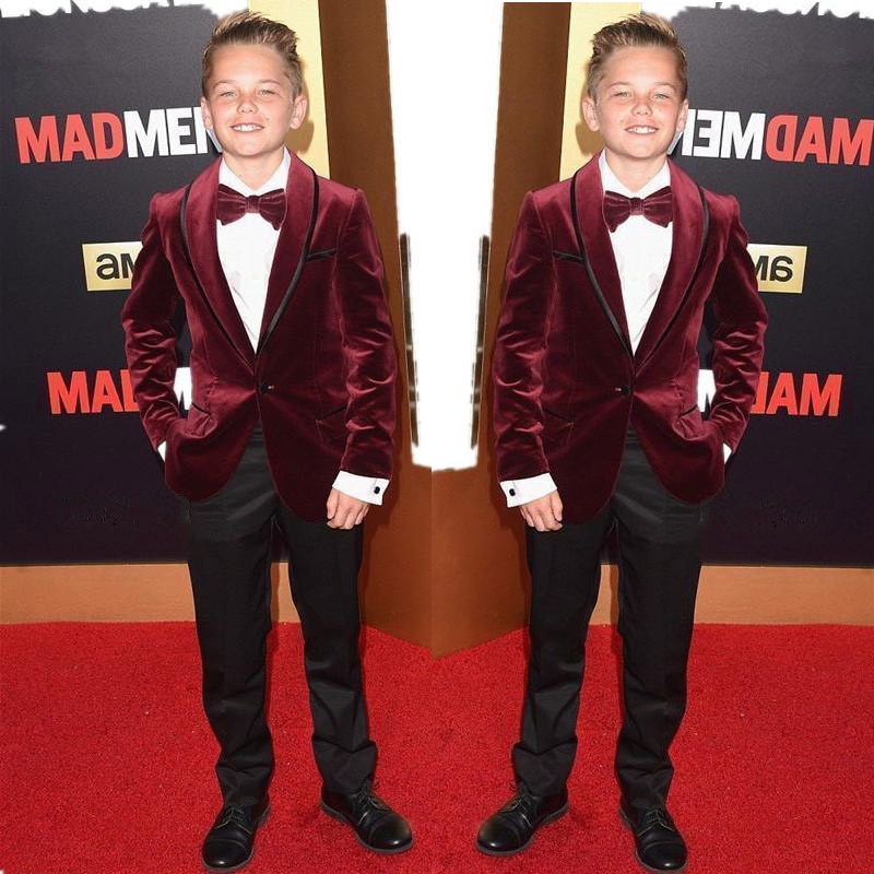red velvet prom jacket