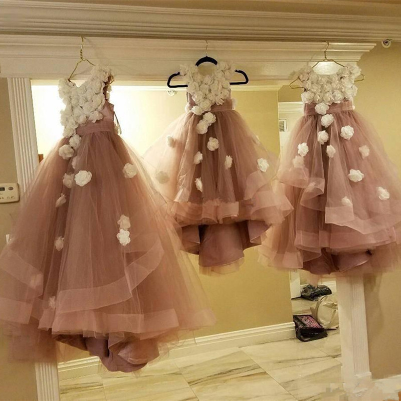 slim fit dress slacks Toddler Prom Dress Baby Girl Bow Print Birthday Party Printed Bow Dress, Pink / 7-8 Years (140cm) main image 0