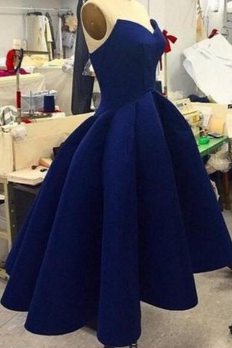 Classic High Low Prom Dress Prom Dress Royal Blue Prom Dress Evening Ball Gown Bridal Dress