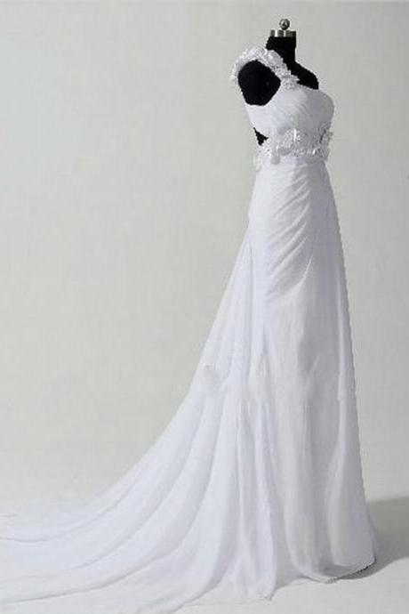 Romantic Wedding Dress One Shoulder Wedding Dress Mermaid Wedding Dress