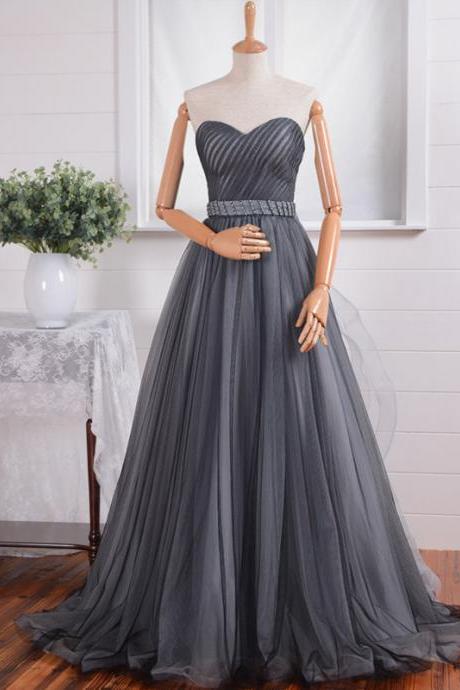 High Quality Prom Dress Tulle Prom Dress A-line Prom Dress Charming Prom Dress Sweetheart Prom Dress