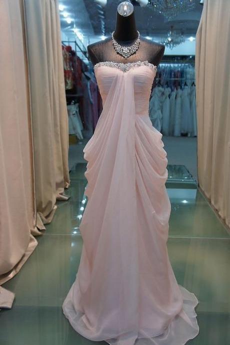 High Quality Prom Dress Chiffon Prom Dress A-lineprom Dress Strapless Prom Dress Sequined Prom Dress