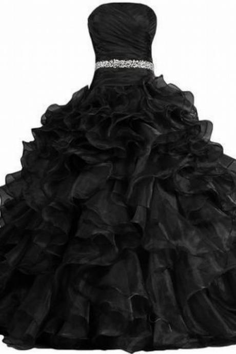 Baby Black Formal Prom Quinceanera Dress Party Ball Gown Wedding Dresses Custom Size 103