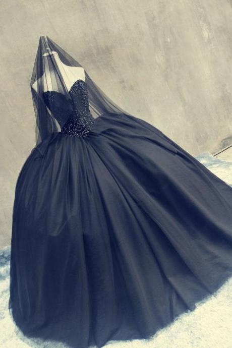 Black Quinceanera Pageant Ball Gown Wedding Dress Prom Party Formal Dresses 106