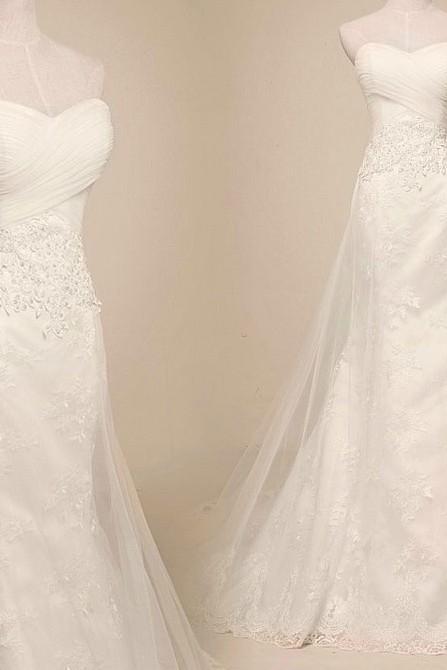 Pageant Applique Sweetheart Long A Line Lace Bridal Wedding Dresses Formal Floor Length c33