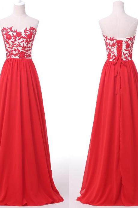 A Line Bridesmaid Dress Sweetheart Lace Applique Chiffon Beading Evening Dress Prom Dress Custom Made Bridal Party Dress Xz72