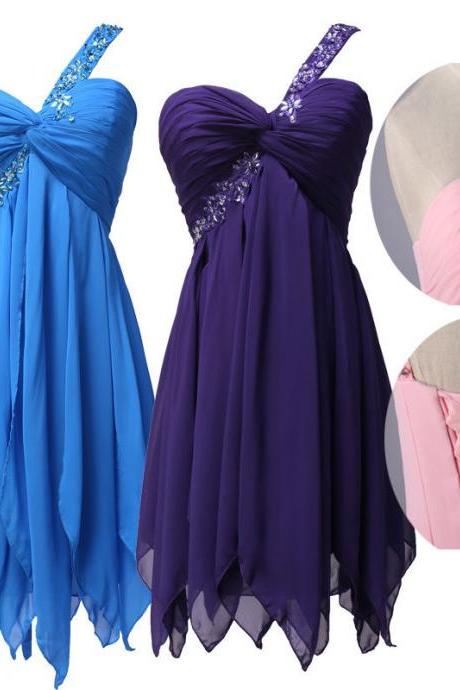 Crystal Sexy Short Mini Draped Party Dress Crystal Sexy Short Mini Draped Party Dress