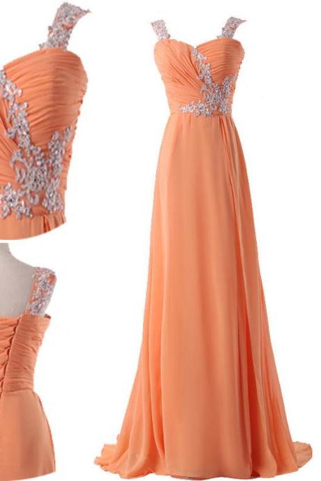 Bridesmaid Dress Lace Chiffon Beading Evening Dress Prom Dress Custom Made Bridal Party Dress Xz142