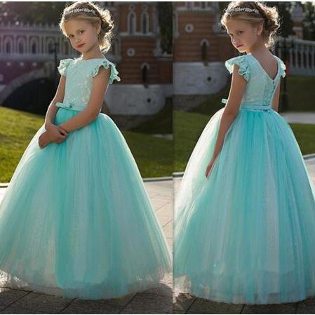 Vintage Princess Dress With Lace Best Flower Girl Dress For Kids Party ...