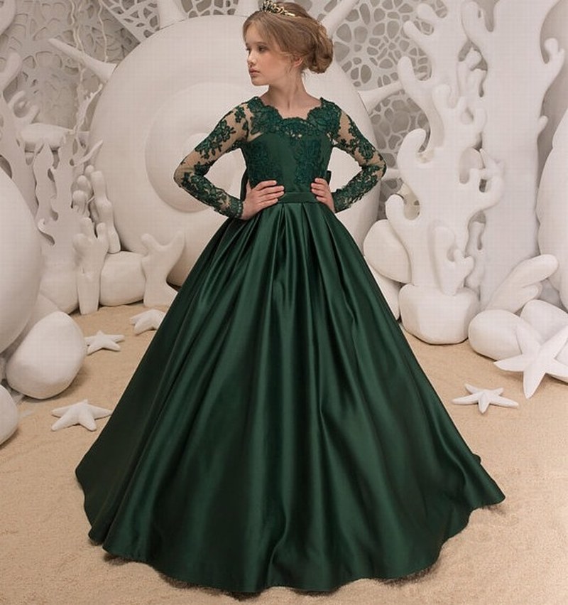 Flower Girl Emerald Green Dresses Sale ...