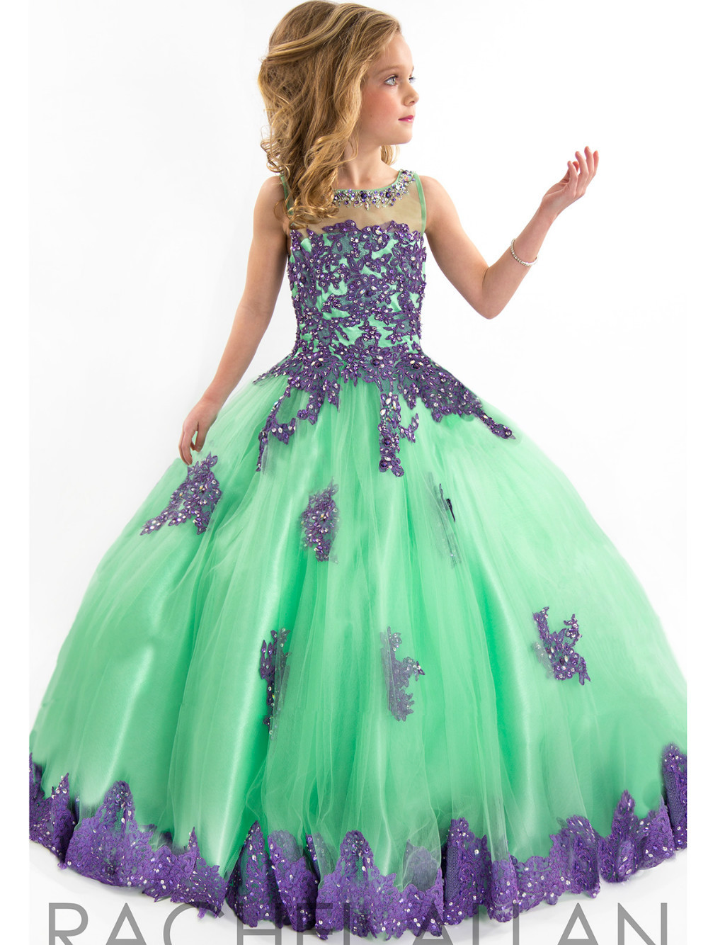 ball gown violet